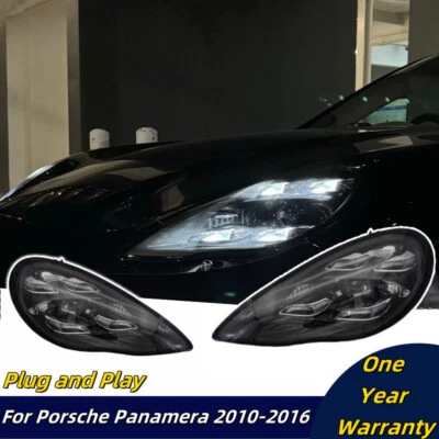 Par de faros LED para Porsche Panamera 970 2010-2013 actualización a 2022 Foto 1 de 4