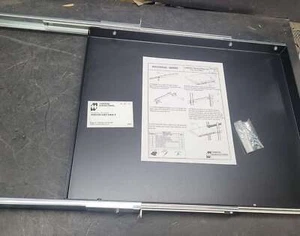 Hammond RSUS1921BK1 1U Sliding Shelf 21" Solid in Black Color - Picture 1 of 10