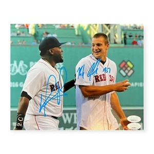 David Ortiz & Rob Gronkowski Signed Autographed 8x10 Photo JSA - Picture 1 of 1