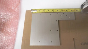 Aluminum L shaped plate or bracket, 9" x 6-7/8" x .375" thick - Picture 1 of 8