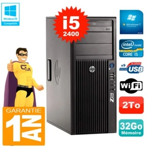 PC HP WorkStation Z210 Tour Core i5-2400 RAM 32Go 2To Graveur DVD Wifi W7 - Photo 1/1