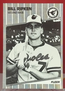 1989 Fleer #616 Bill Ripken Black White Test Run A616-1988-101 BACK PRINT ERROR - Picture 1 of 2