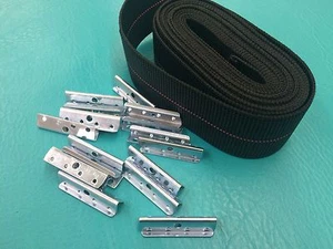 Webbing Repair Kit Clips Fagas Strap Pirelli Kofod Larsen Furniture Selig Chair - Picture 1 of 12