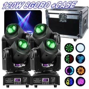 120W Moving Head Stage Light LED RGBW Gobo Beam Spot Lighting DMX DJ Disco&Case - Picture 1 of 22