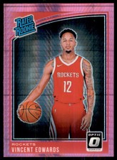 2018-19 Donruss Optic Hyper Pink #165 Vincent Edwards RR