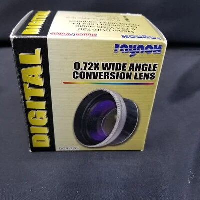 Raynox Japan DCR-720 0.72X Wide Angle Conversion Lens Digital Video - Image 1 of 3