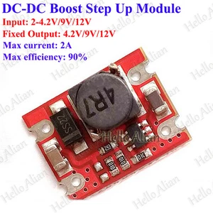 DC-DC Boost Step Up Voltage Regulator 3.3V 4.2V 5V 6V 9V 12V 2A Converter Module - Picture 1 of 7