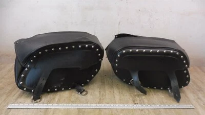 Suzuki VL800 Boulevard S715-2 2002) juego de bolsa de sillín de cuero izquierda derecha Foto 1 de 4