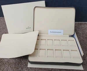 ROLEX TRAVELCASE for 12 WATCHES dealer NEW CANVAS 100% authentic TRAVEL CASE - Picture 1 of 10