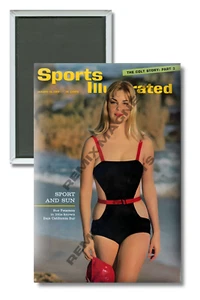1965 Sue Peterson Sports Illustrated Swimsuit Edition 2" x 3" Magnet - Imagen 1 de 3