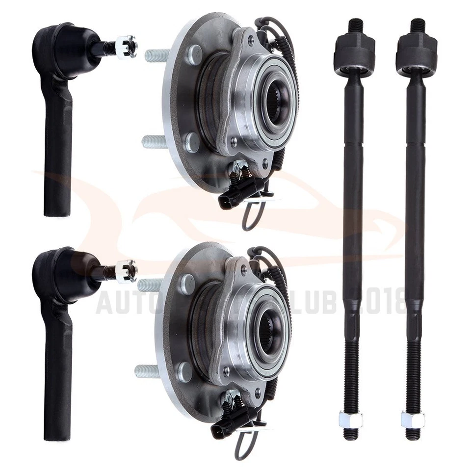 Front Wheel Bearing Hub Tie Rods For Dodge Grand Caravan Chrysler Town & Country Foto 1 de 4