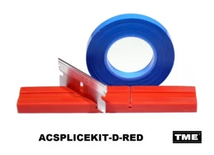 Splicing Kit Open Reel Audio With 1/4" RED Splicing Block & Splicing Tape TME - Picture 1 of 7
