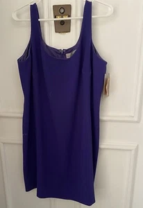 Emanuel Ungaro Purple Sleeveless Sheath Tank Dress Women’s Size 14 - Picture 1 of 5