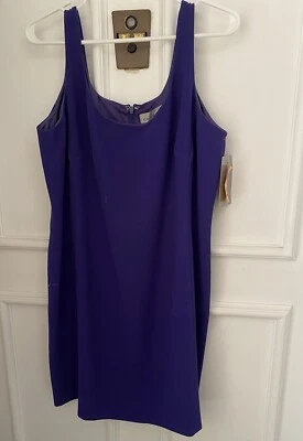 Vestido sin mangas púrpura Emanuel Ungaro para mujer talla 14’s Foto 1 de 4
