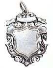 Antique Signed & Hallmarked Unengraved Pocket Watch Fob English Sterling Silver