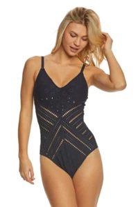 Robin Piccone Clarissa One Piece Swimsuit  180311 Midnight Navy 6,8 NWT - Picture 1 of 2