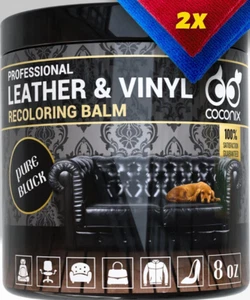 Leather & Vinyl Recoloring Balm - Pure Black | Restore Faded, Worn, and Peeling - Picture 1 of 9