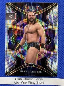 2022 #19 Drew McIntyre Panini Select WWE SmackDown Silver Flash Phenomenon Prizm - Picture 1 of 2