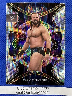 2022 #19 Drew McIntyre Panini Select WWE SmackDown Silver Flash Phenomenon Prizm - Image 1 of 2
