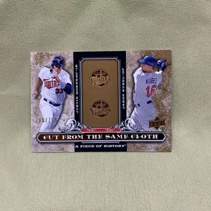 2008 A Piece of History Cut from the Same Cloth /799 Justin Morneau Jason Kubel - Picture 1 of 2