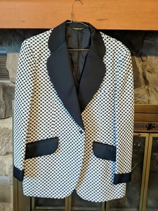 Palm Beach Formal Fashions Checkered Blazer - Picture 1 of 2