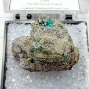 20126 TN Wulfenite (bipyramidal) Dioptase Tiger Pit Mammoth St Anthony Pinal Cou - Picture 1 of 1