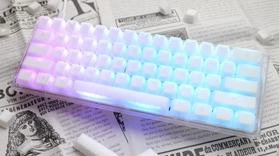 One 3 Mini Aura 60% Mechanical Keyboard: Quack Mechanics Dampening, Hot-Swapp... - Image 1 of 4