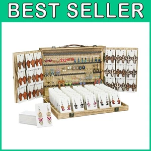 Espositore portatile per braccialetti, portagioie in legno - Foto 1 di 9