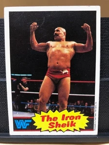 1985 Topps Titan Sports WWF Wrestling The Iron Sheik Card #2 EX-Plus - Picture 1 of 10