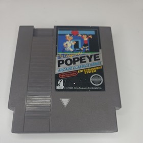 Solo cartucho Popeye (Nintendo Entertainment System, 1986) probado NES de 5 tornillos