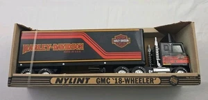 Vintage Nylint Harley Davidson GMC Tractor Trailer Steel Semi 911-Z In Box - Picture 1 of 17
