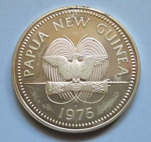 Papua New Guinea. 1975 Silver 10 Kina.. 1.2372oz Silver - Proof - Imagen 1 de 2