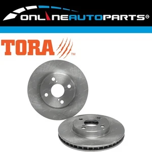 2 Front Disc Brake Rotors for Toyota Corolla ZZE122 4cyl 1.8L 2001-2007 - Picture 1 of 1