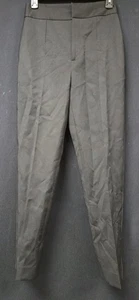 Lewit Womens Black Slim Ankle Pants Size 4 Tuxedo Stripe Zip Front  - Picture 1 of 6