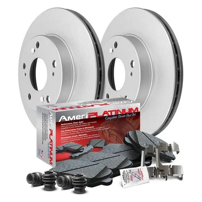 Front Ceramic Pads & Coated Rotors FOR HONDA ODYSSEY PASSPORT 2015-2021 - Image 1 of 4