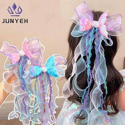 Horquilla moño para niños sirena princesa accesorios para el cabello cinta para el cabello niña Foto 1 de 4
