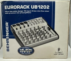 Behringer Eurorack UB1202 Ultra Low-Noise Design 12-Input 2-Bus Mic/Line-VG Cond - Picture 1 of 17