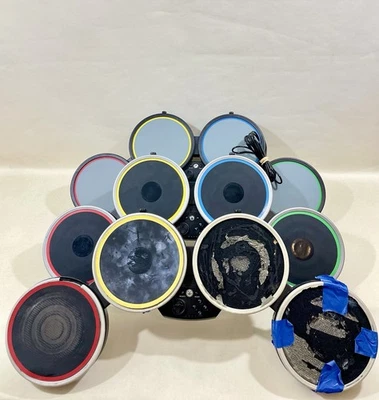 Lote de batería Nintendo Wii Rock Band - 1 batería con cable y 2 inalámbricas sin probar Foto 1 de 4