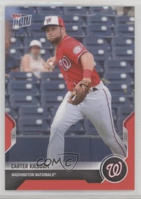 2021 Topps Now Road to Opening Day Red /10 Carter Kieboom #OD-291 - Image 1 of 2