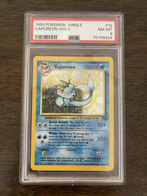 Vaporeon Jungle 12/64 PSA 8 - Image 1 of 2