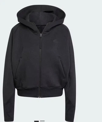 ADIDAS ' Z.N.E. FULL ZIP HOODIE ' WOMENS ' LARGE ' BLACK - NWT - Image 1 of 4
