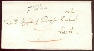 WANGEN 1843 VORPHILABRIEF (D1871 - Picture 1 of 1