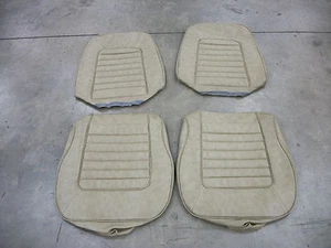 1966 Corvette Seat Covers Light Saddle Vinyl NEW Al Knoch - Bild 1 von 1