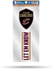Cleveland Cavaliers Double Up Die Cut Sticker Decal Sheet 4X8 Inch