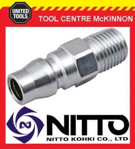 NITTO MALE COUPLING AIR FITTING WITH 1/4” BSP MALE THREAD (20PM) – JAPAN MADE - Picture 1 of 2