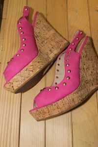 SANDALO ZEPPA DONNA GAS FUXIA CON BORCHIE 41/40 - Foto 1 di 2