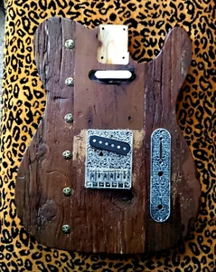 telecaster tele body dark natural barncaster relic rustic aged vintage spec - Picture 1 of 23