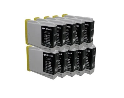 10 Druckerpatronen black kompatibel für  Brother LC1000 DCP357C - Bild 1 von 2