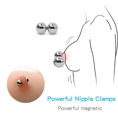 BDSM Fetish Nipple Clamps Breast Clip SM Bondage Bed Flirting Metal Ball Sex Toy • 5.99£