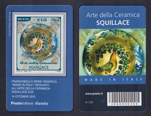 Tessera Filatelica Arte della Ceramica Squillace (CZ) 2012 - Picture 1 of 1